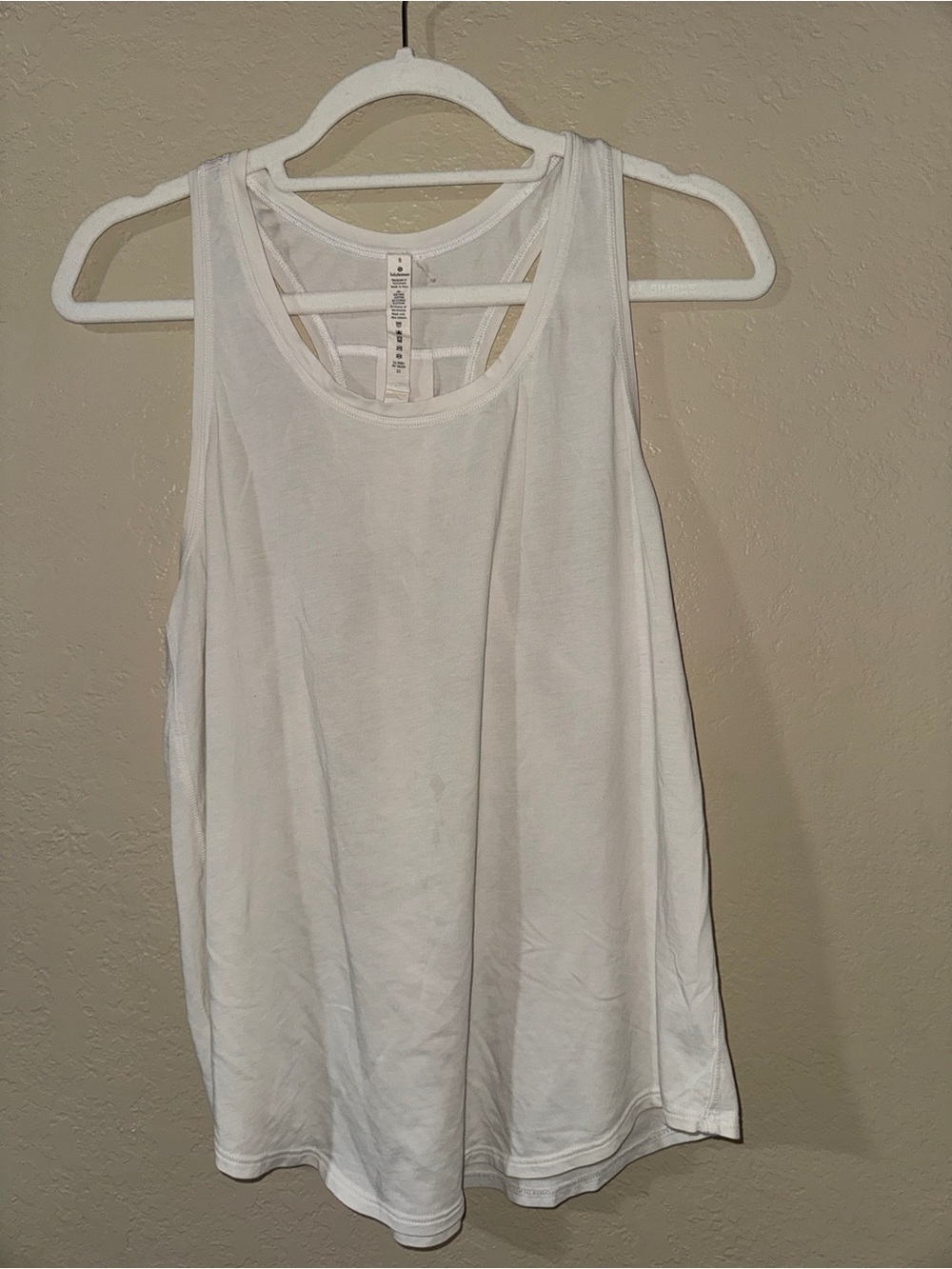 White Lululemon Tank Size 8
